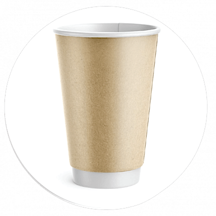 16 oz Double Wall Kraft Bardak