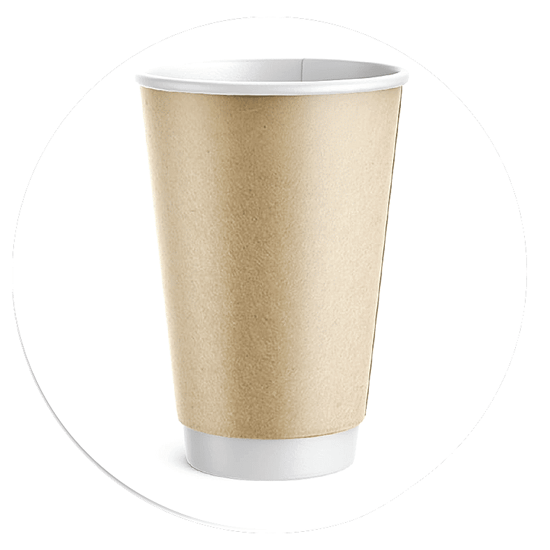 16-oz-db-kraft SAFİRCUP KARTON BARDAK BASKILI BASKISIZ KAĞIT BARDAK,ÜRETİMİ - 16 oz Double Wall Kraft Bardak