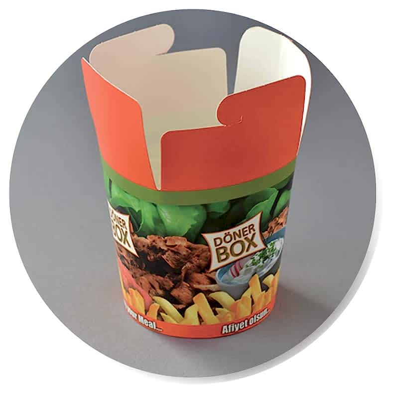 16ozbaskilidonerbox SAFİRCUP KARTON BARDAK BASKILI BASKISIZ KAĞIT BARDAK,ÜRETİMİ - 16 oz Baskılı Döner Box