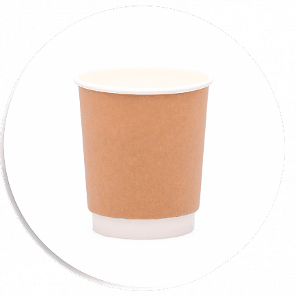 8 oz Double Wall Kraft Bardak